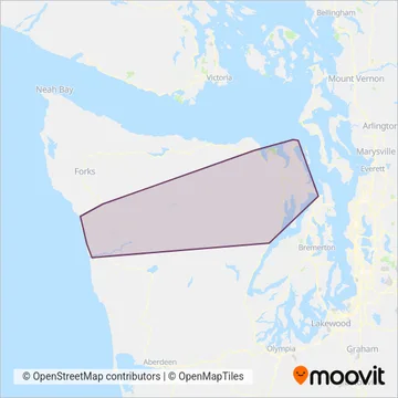 Jefferson Transit coverage area map