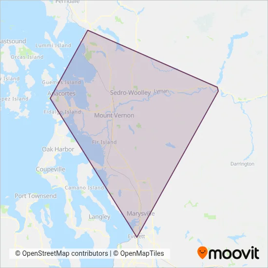 Skagit Transit coverage area map