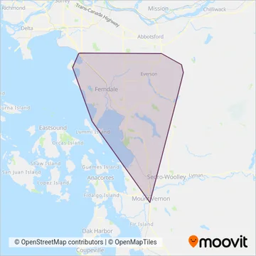 Whatcom Transportation Authority coverage area map