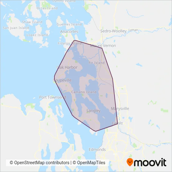 Island Transit coverage area map