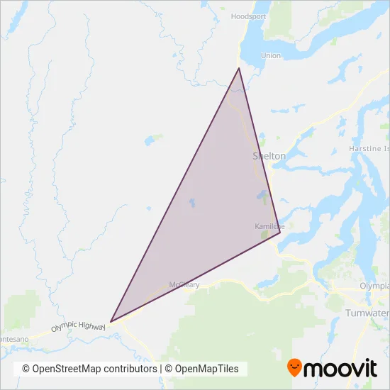 Squaxin Island Transit coverage area map