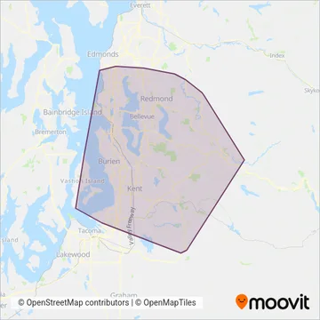 Metro coverage area map