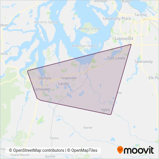 Intercity Transit coverage area map