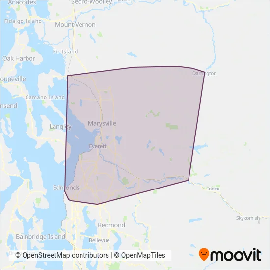 CT coverage area map