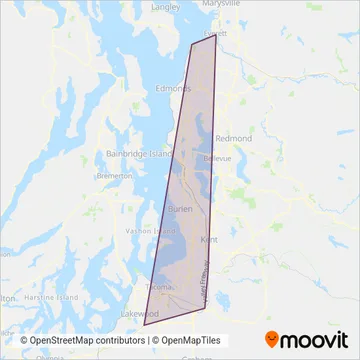 Sound Transit (Rail) coverage area map