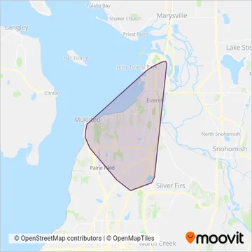 Everett Transit coverage area map