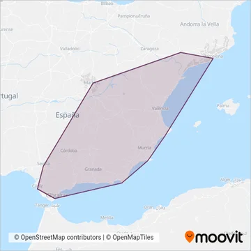 ALSA coverage area map