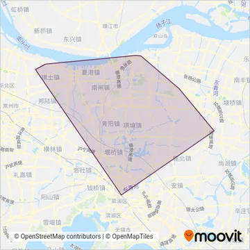 江阴公交 coverage area map