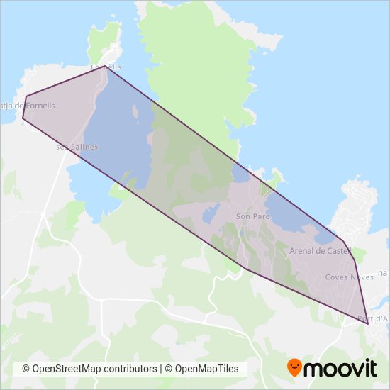 AUTOS FORNELLS, SL coverage area map