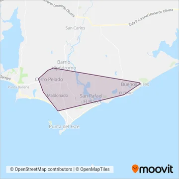 Maldonado Turismo coverage area map