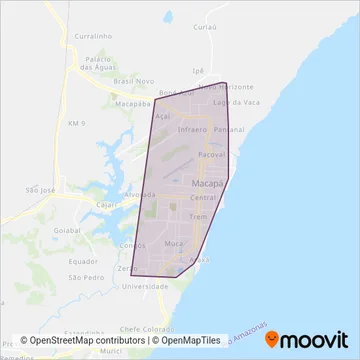 Amazontur coverage area map