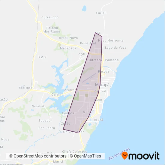 Marco Zero coverage area map