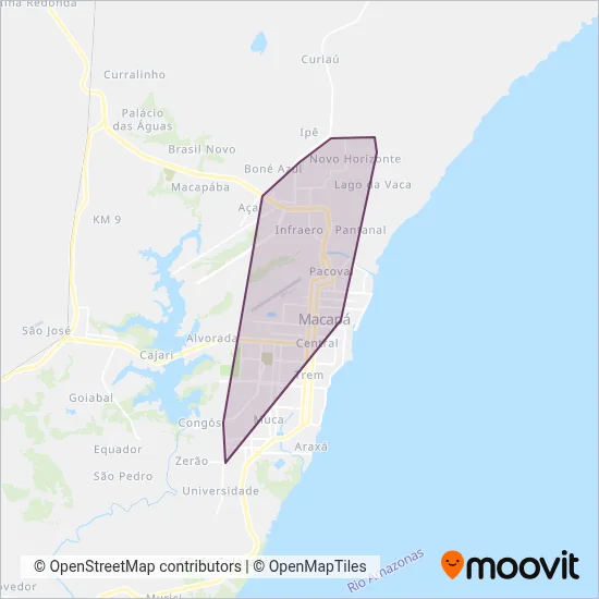 Expresso União coverage area map