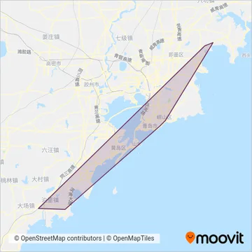 青岛地铁 coverage area map