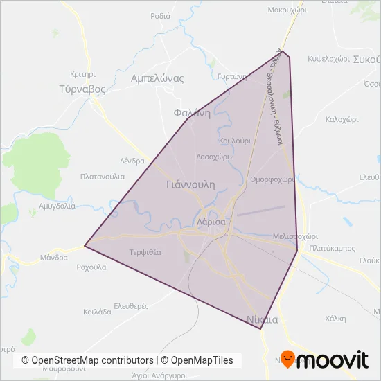 Larissa Urban KTEL coverage area map