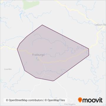 Santa Teresinha - Fraiburgo coverage area map