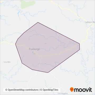 Santa Teresinha - Fraiburgo coverage area map