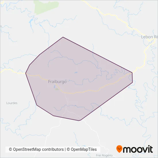 Santa Teresinha - Fraiburgo coverage area map