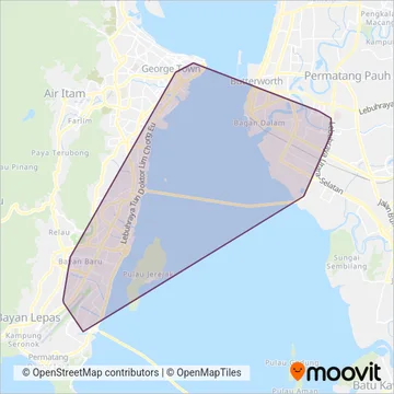 Penang CAT coverage area map