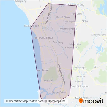 BAS.MY Kota Setar coverage area map