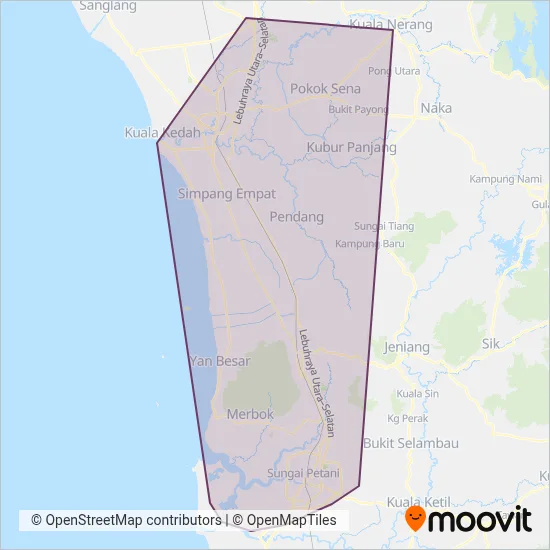 BAS.MY Kota Setar coverage area map