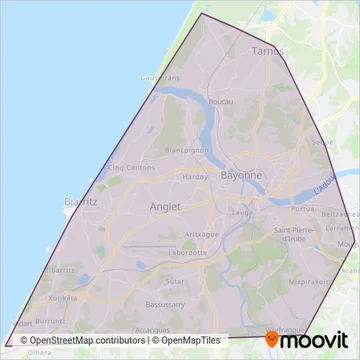 Chronoplus ❙ Lignes Complémentaires coverage area map