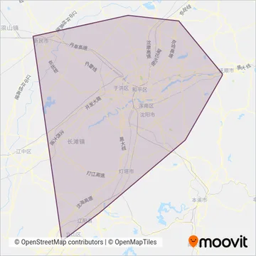沈阳公交 coverage area map
