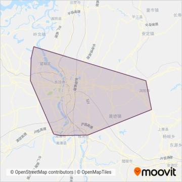 长沙公交集团 coverage area map