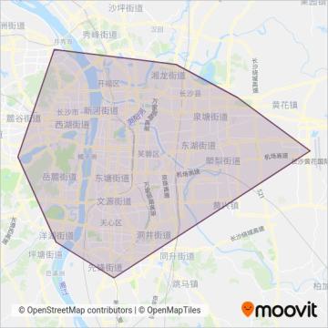 长沙地铁 coverage area map