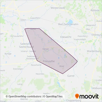 Схема покрытия компании Brünemeyer Reisen & Transporte GmbH