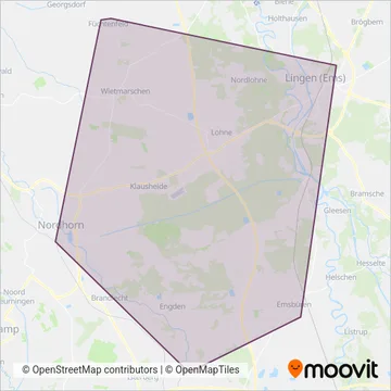 Схема покрытия компании Meyering Reisen