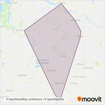 Схема покрытия компании Metronom