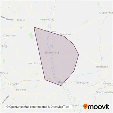 Схема покрытия компании VGE Emsland