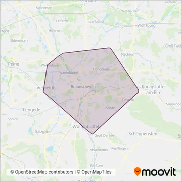 Схема покрытия компании BSVG (Автобус)