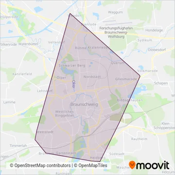 Схема покрытия компании BSVG (Трамвай)