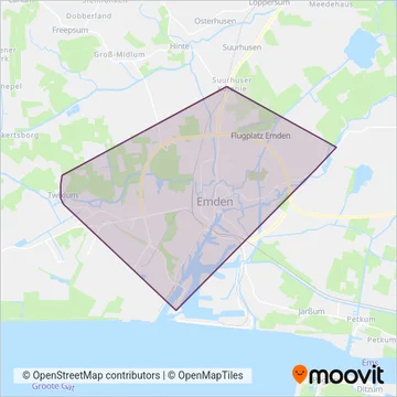 Схема покрытия компании Stadtwerke Emden