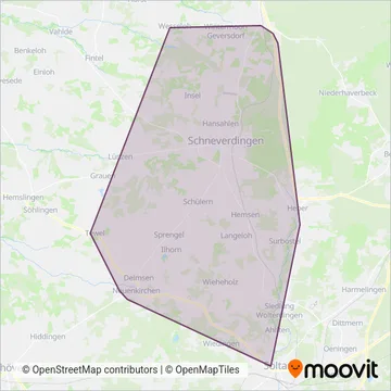 Схема покрытия компании Heidekreis