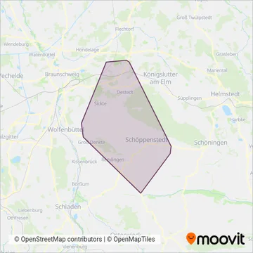 Схема покрытия компании Reisebüro Schmidt