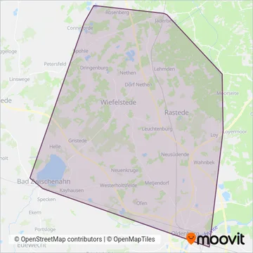 Схема покрытия компании AM Bus