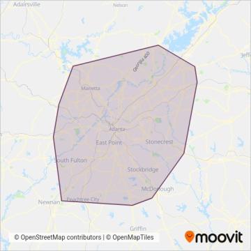 GRTA coverage area map