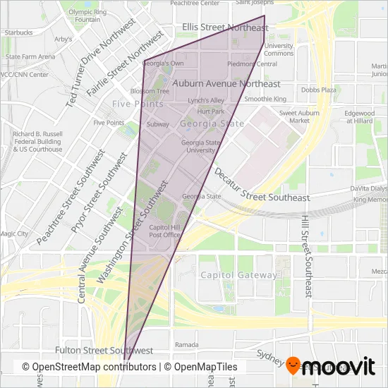 Panther Express coverage area map
