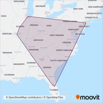 FlixBus-us coverage area map