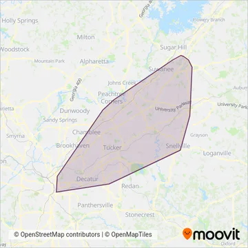 GC Transit coverage area map