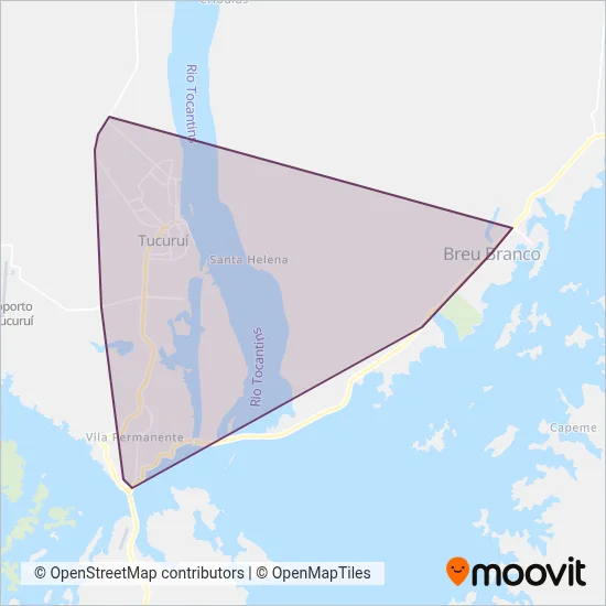 Tucuruí coverage area map
