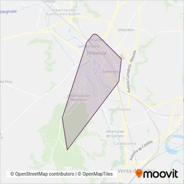 Palbus coverage area map