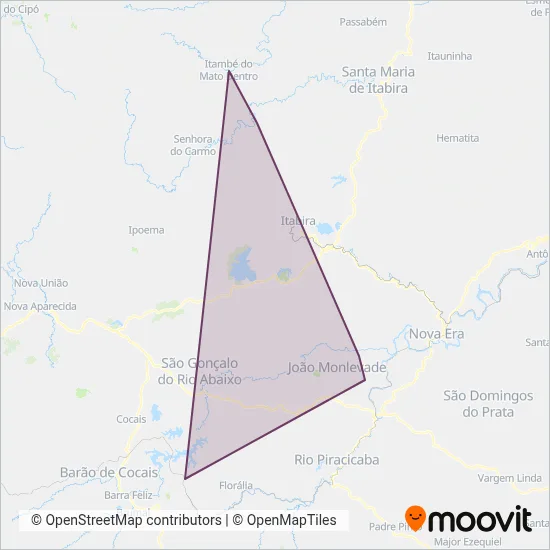 Santos e Filhos coverage area map