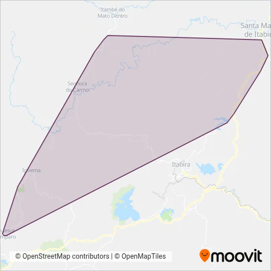 Saritur coverage area map