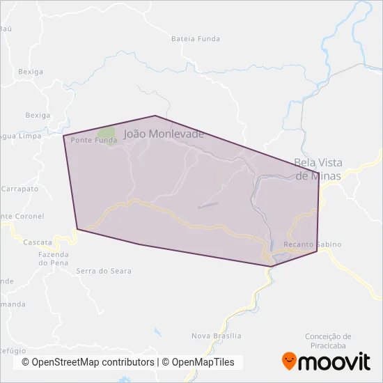 Enscon Viação Eireli coverage area map
