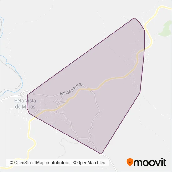 Transportadora Bela Vista de Minas coverage area map