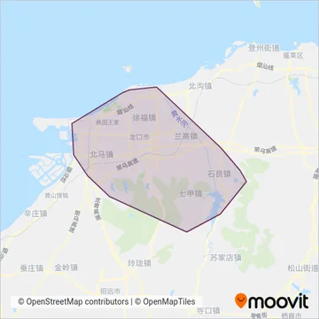 龙口公交 coverage area map